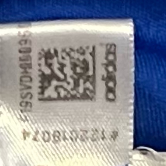 Adidas Blue & White Men’s Athletic Shorts Pockets Medium Pull On Elastic Waist - Picture 5 of 7